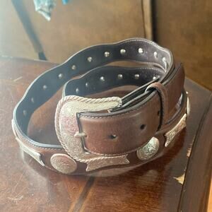 NWT Nocona concho leather brown size 42 men’s belt